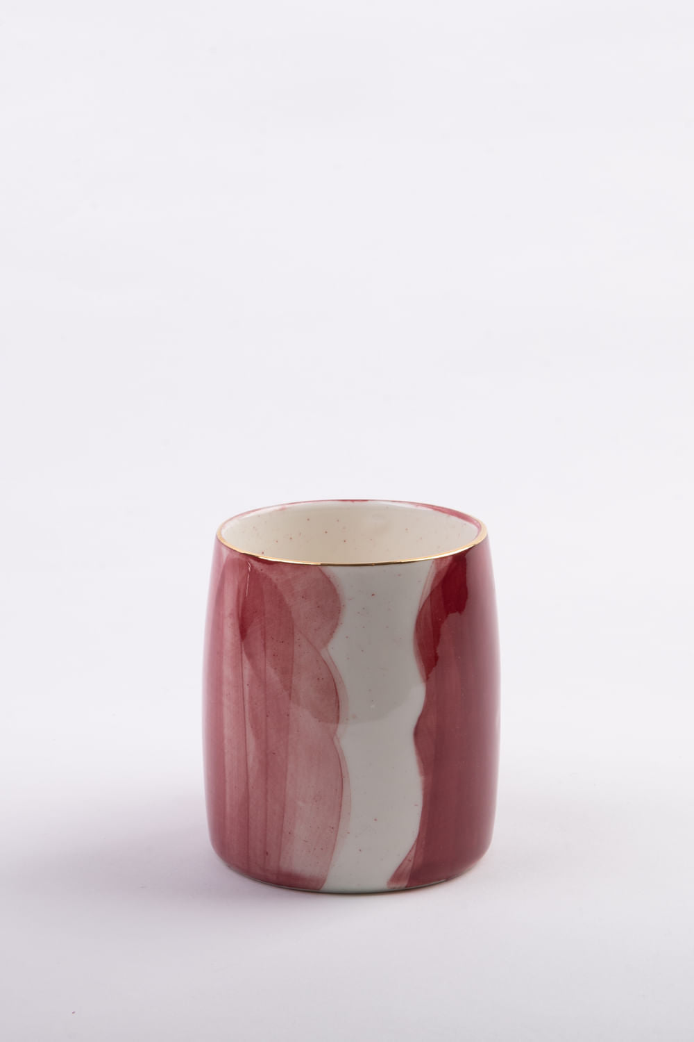 CANECA PORCELANA AQUARELA MARSALA