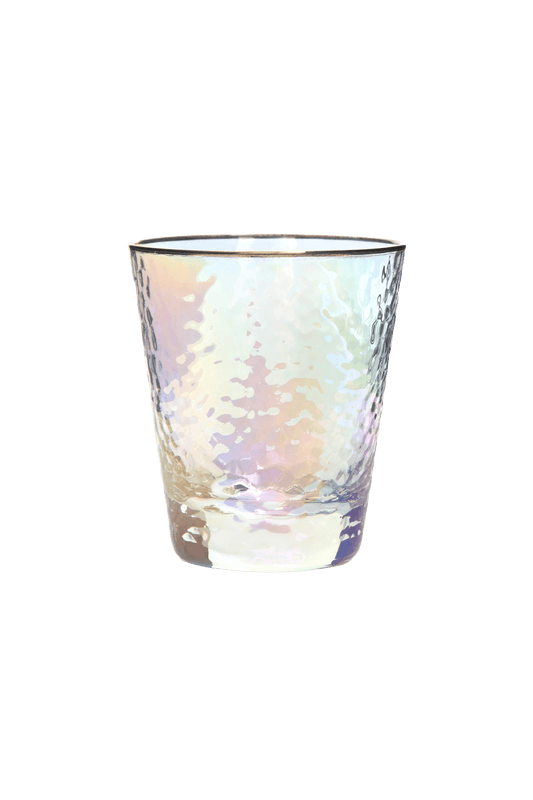 COPO BORDA DOURADA MÉDIO SOPRO FURTA COR CRISTAL