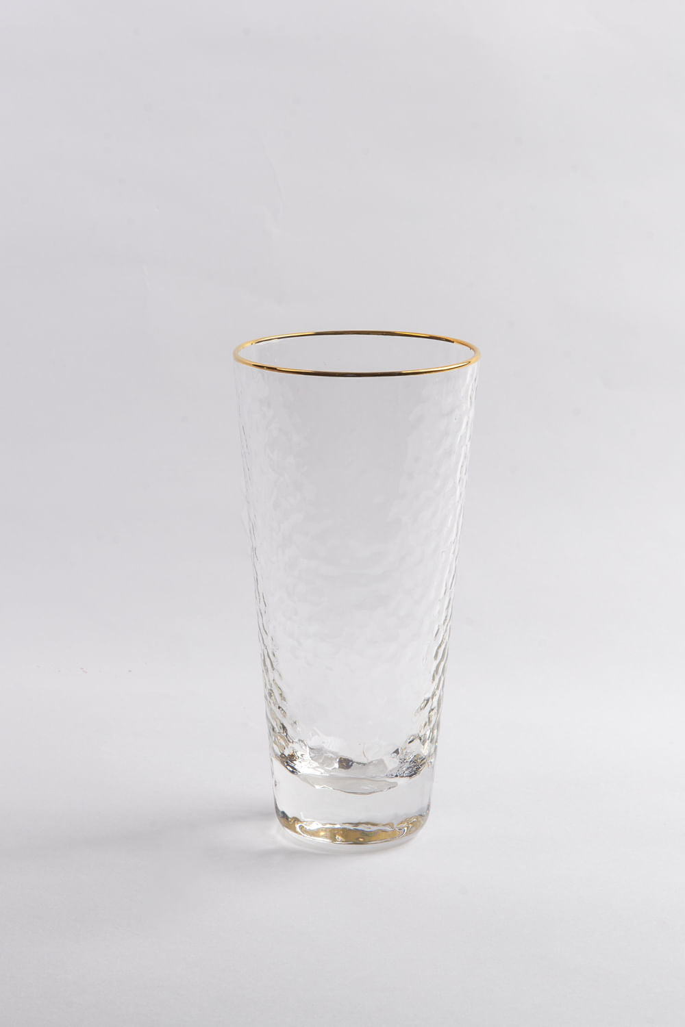 COPO LONGO BORDA DOURADA SOPRO CRISTAL