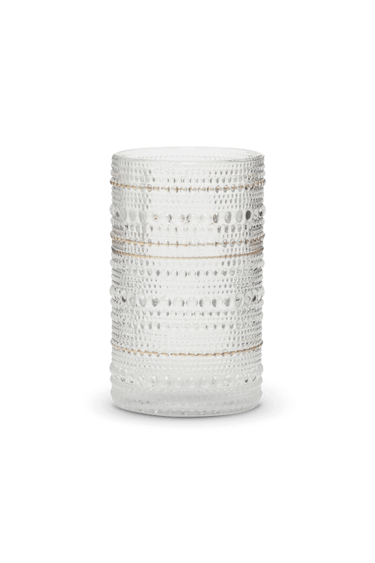 COPO VIDRO MINI BOLINHAS CRISTAL