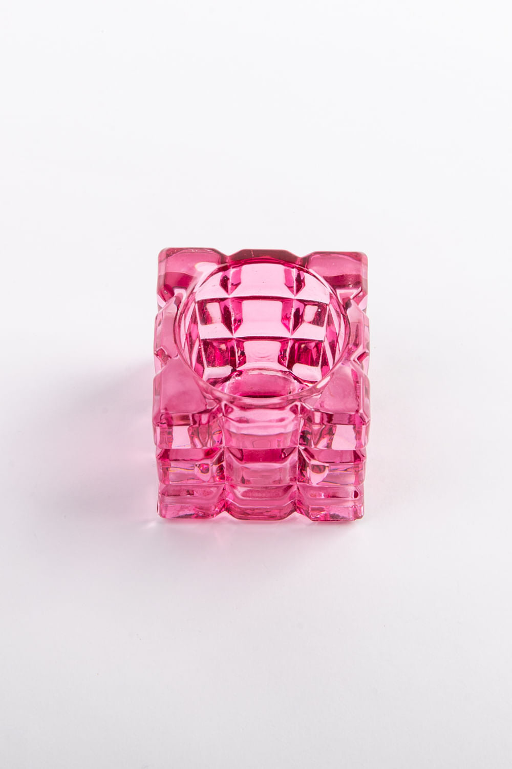 CASTIÇAL CUBO PEQUENO SOPRO CRISTAL