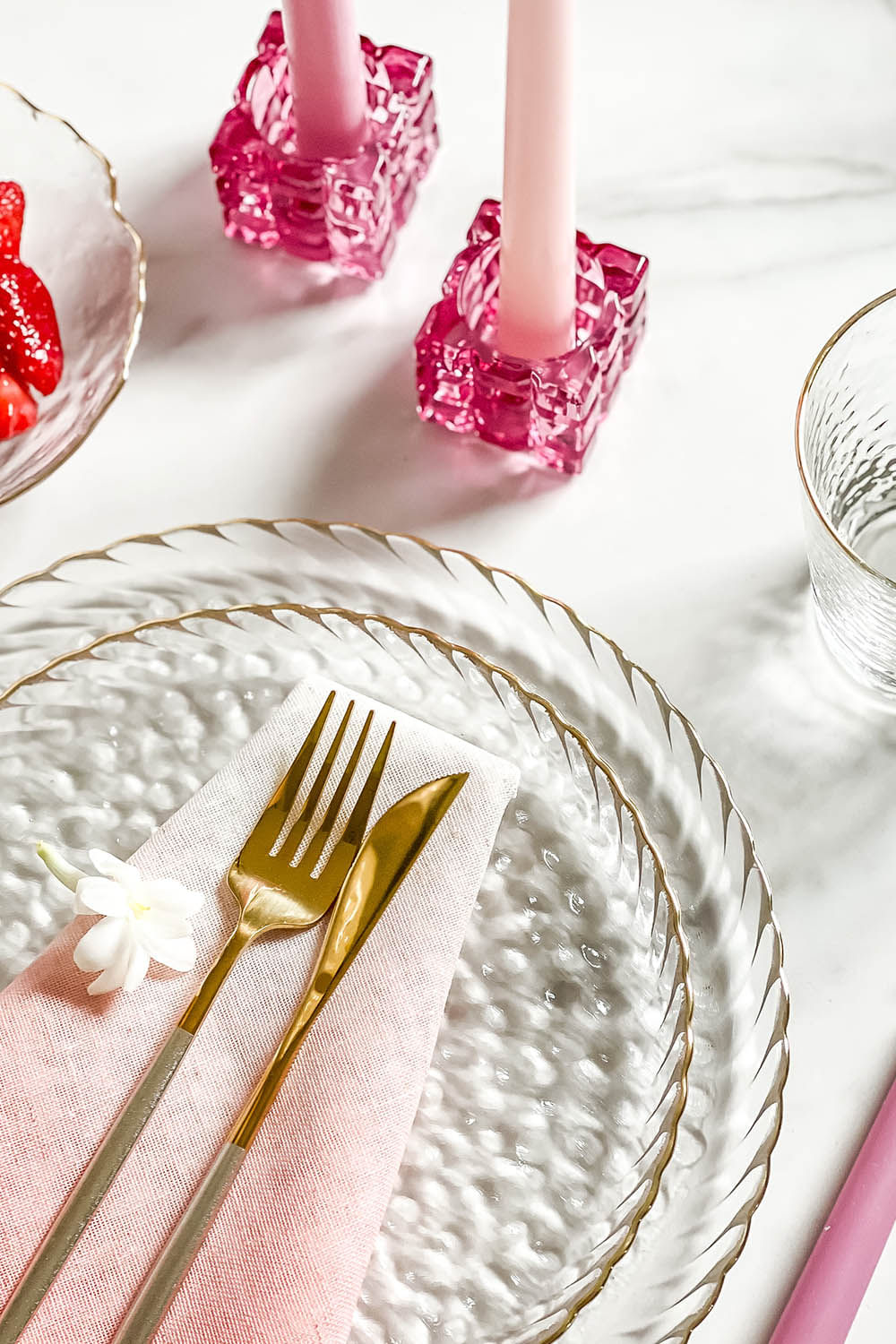 CASTIÇAL CUBO PEQUENO SOPRO CRISTAL