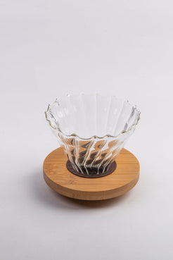 COADOR DE CAFÉ DE VIDRO SOPRO CRISTAL