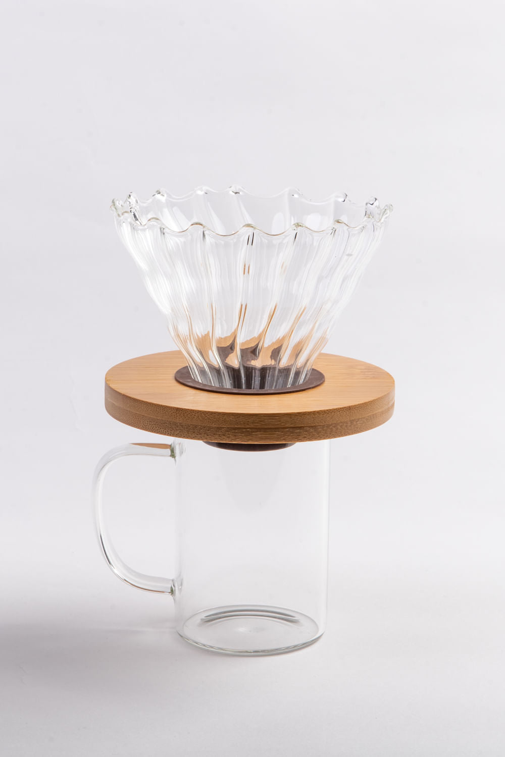 COADOR DE CAFÉ DE VIDRO SOPRO CRISTAL