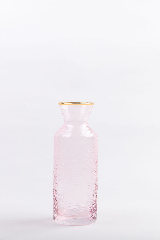 MINI JARRA BORDA DOURADA PINK