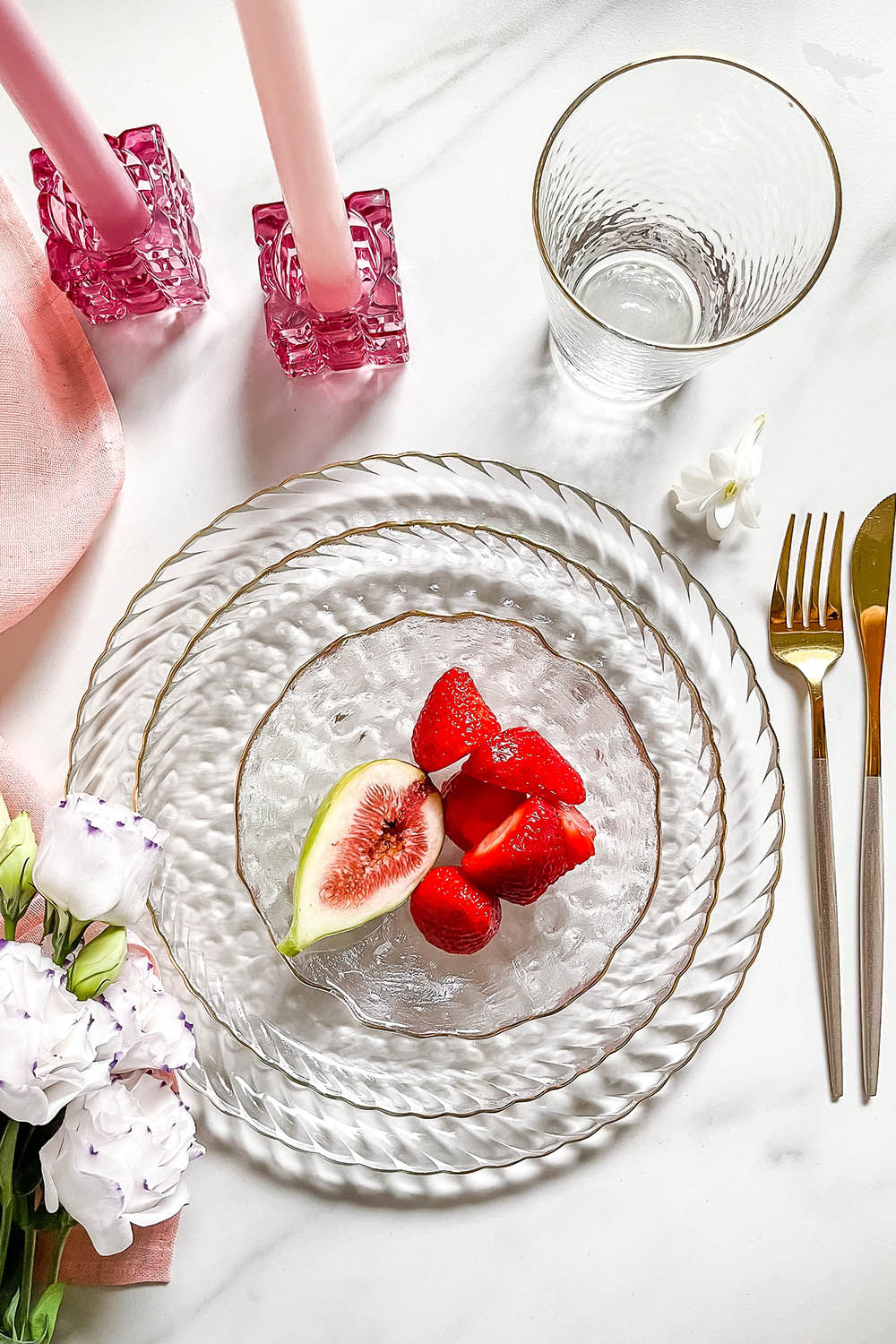 SOUSPLAT GRANDE BORDA DOURADA SOPRO CLEAR GOLD