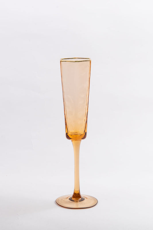 TAÇA DE CHAMPAGNE SOPRO BLUSH