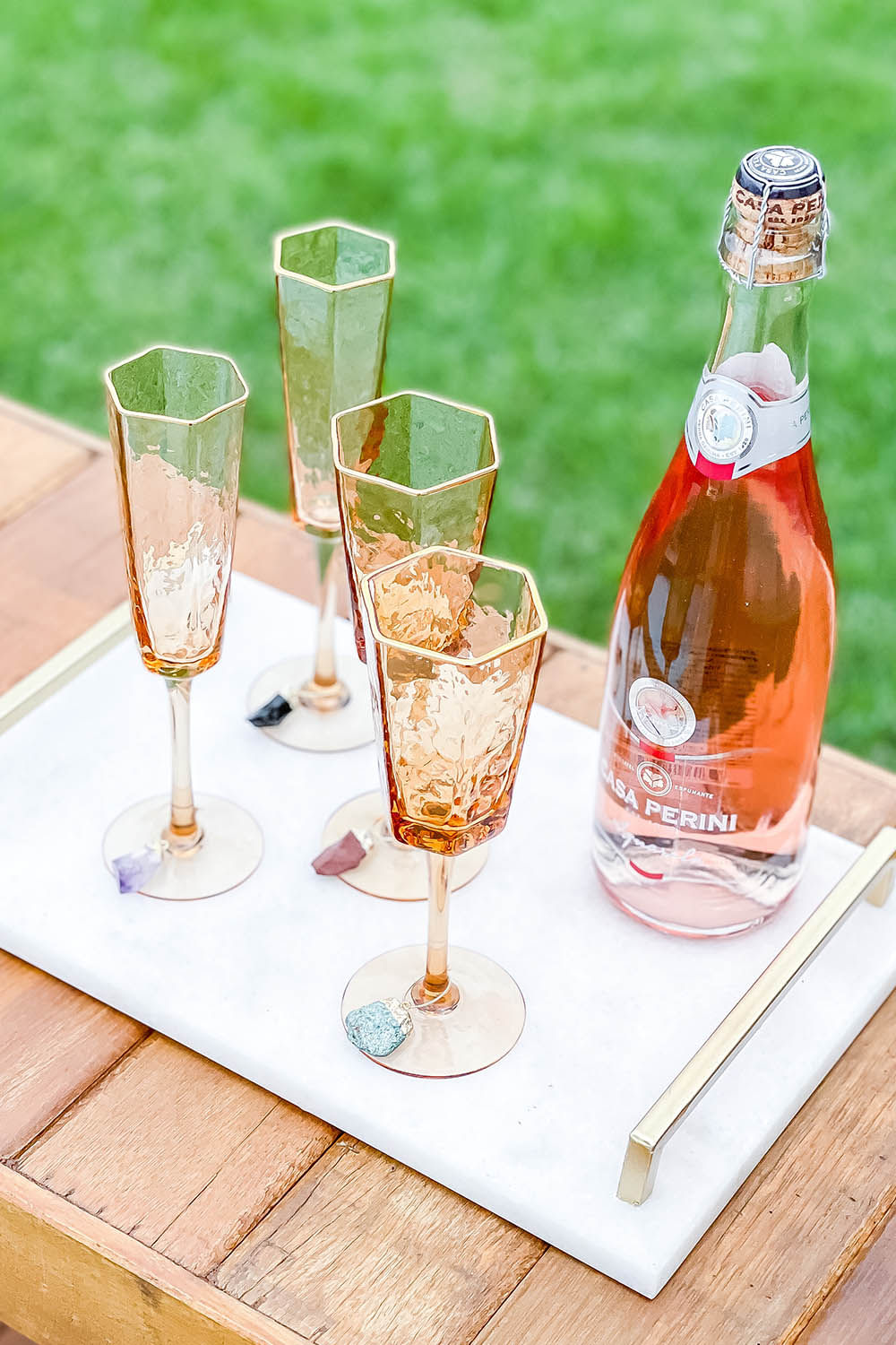 TAÇA DE CHAMPAGNE SOPRO BLUSH