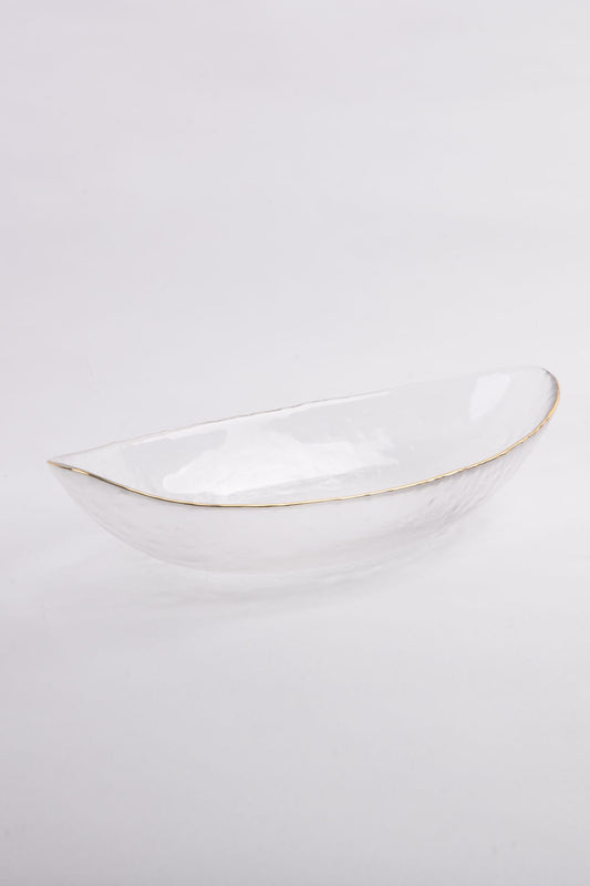 TRAVESSA BORDA DOURADA SOPRO CLEAR GOLD