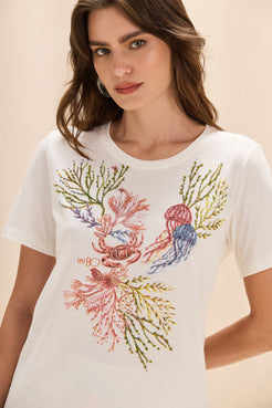 T-SHIRT SEAWEED  OFF WHITE