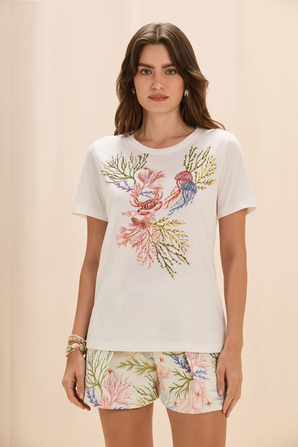 T-SHIRT SEAWEED  OFF WHITE