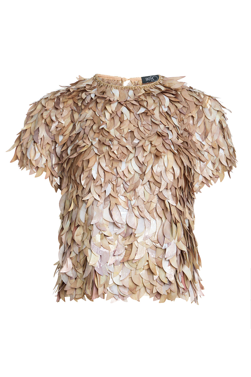 TOP TULE  BRONZE MARROM