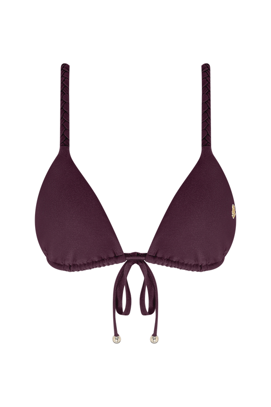 TOP BIQUÍNI GROOVY LYCRA VERMELHO ESCURO