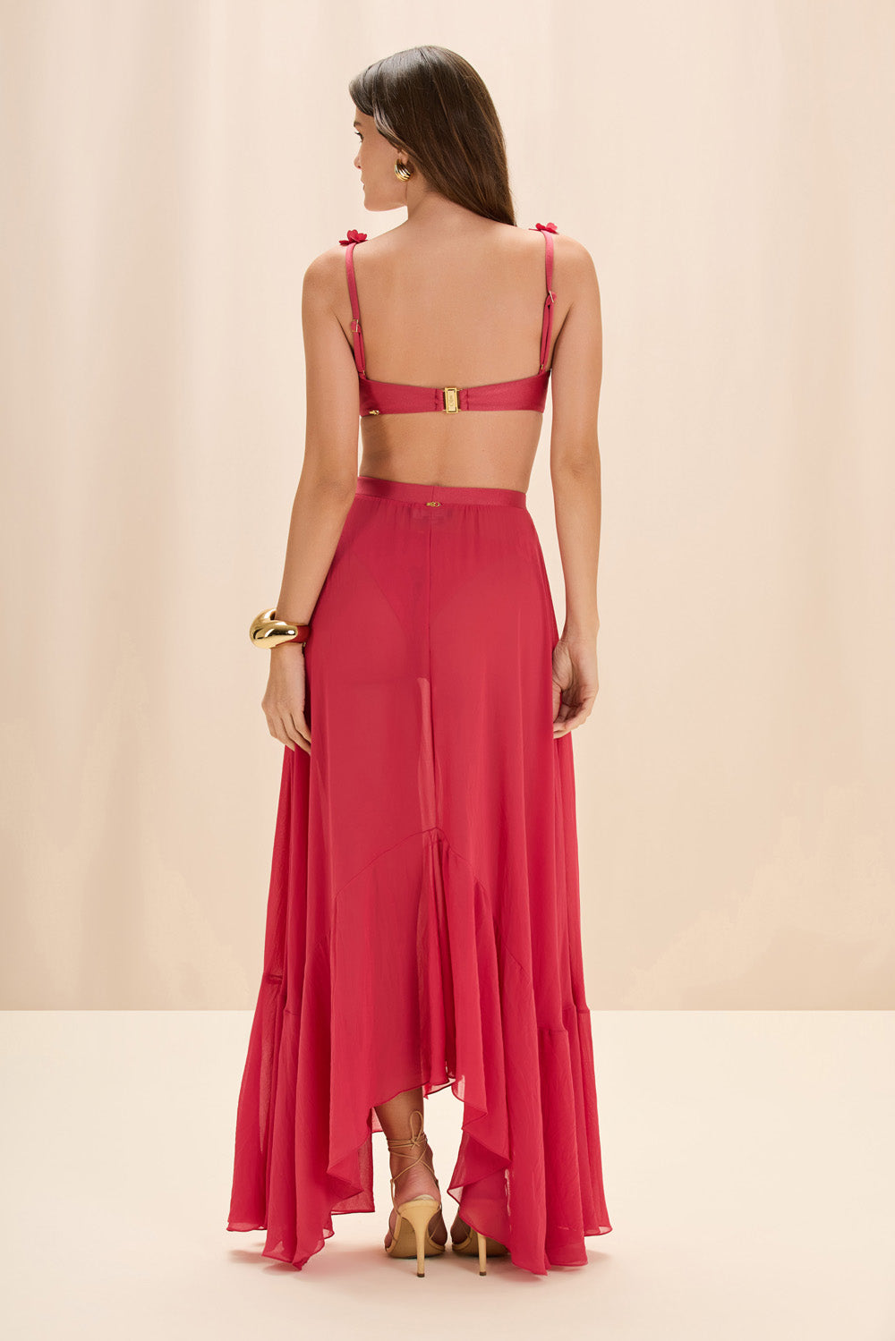 SAIA LONGA SUNSTONE LYCRA ROSA ESCURO