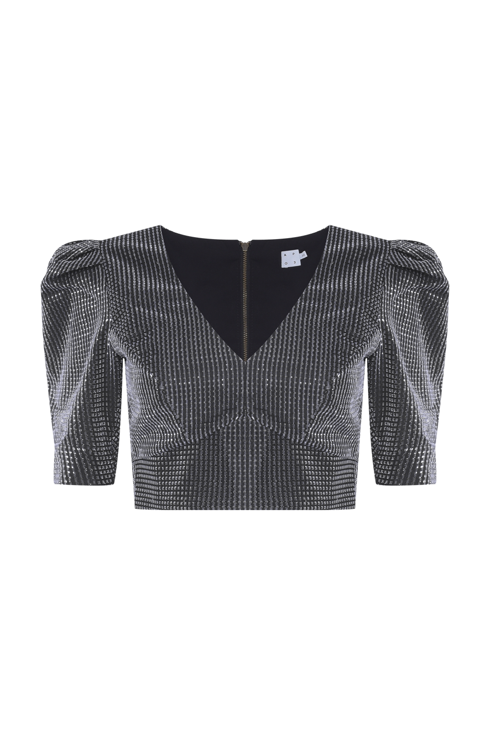 TOP TULE LUREX GLOWING PRATA