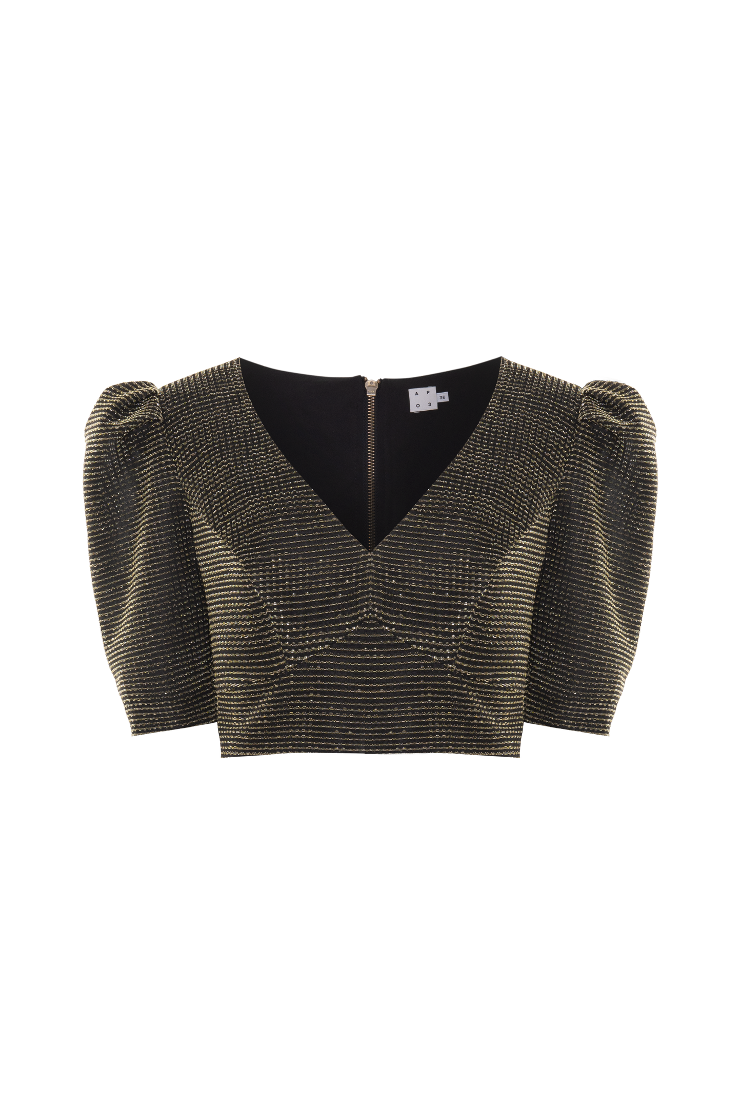 TOP TULE LUREX GLOWING DOURADO