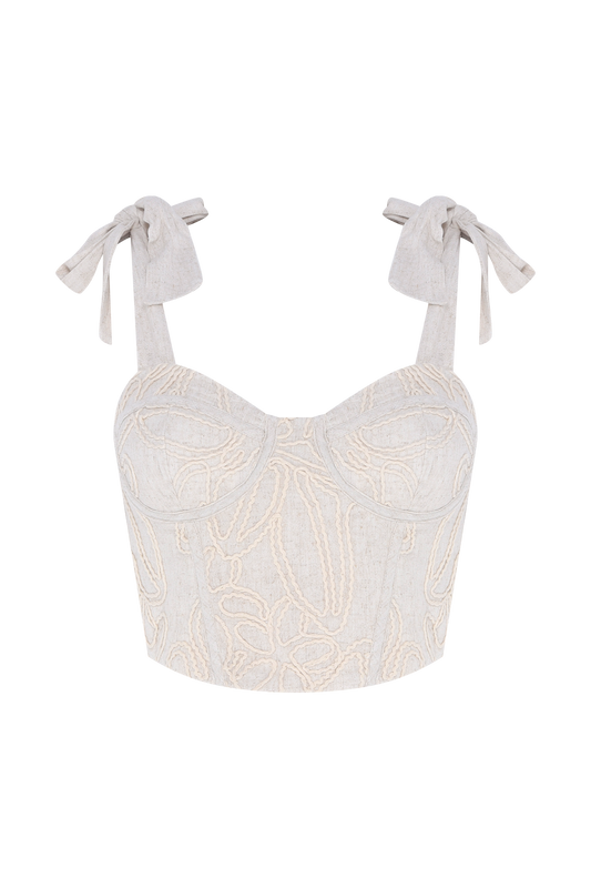 TOP LINHO ASAS  BEGE