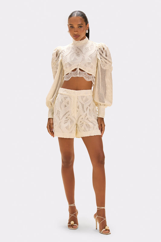 TOP AURA LACE OFF WHITE