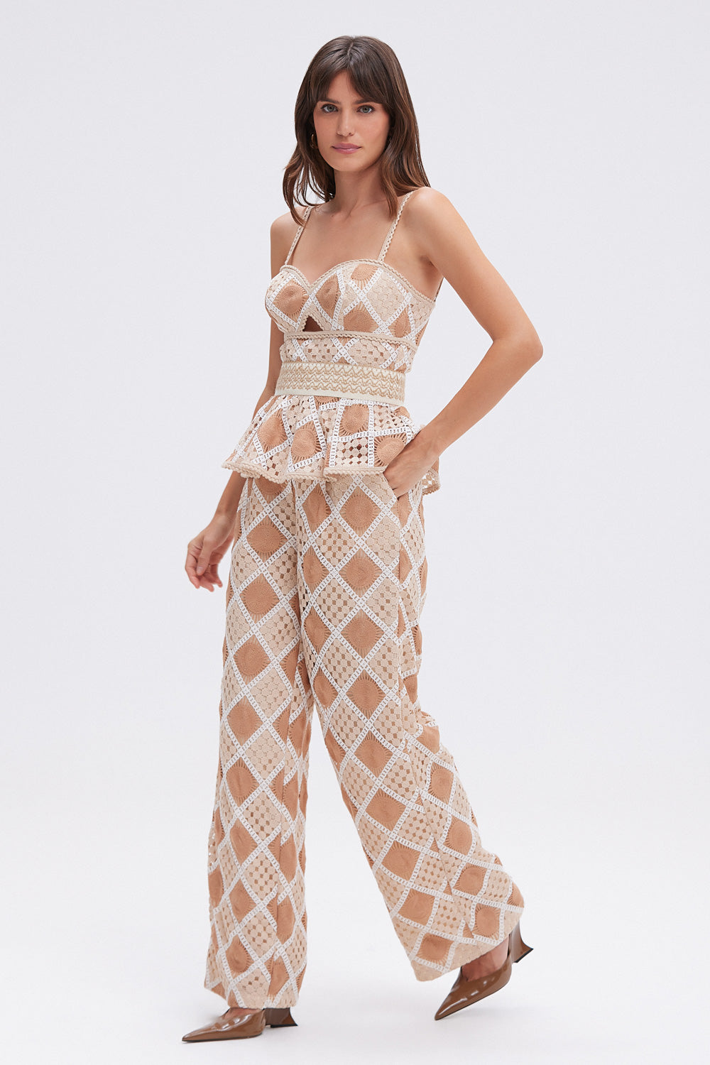 TOP BOSSA CROCHET BEGE