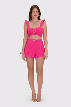 SHORT BREEZE JACQUARD ROSA