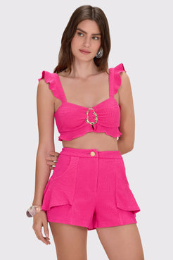 TOP BREEZE JACQUARD ROSA