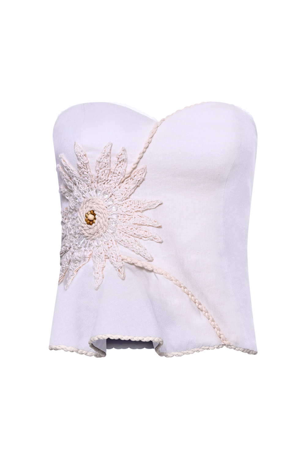 TOP LINHO TROPIC OFF WHITE