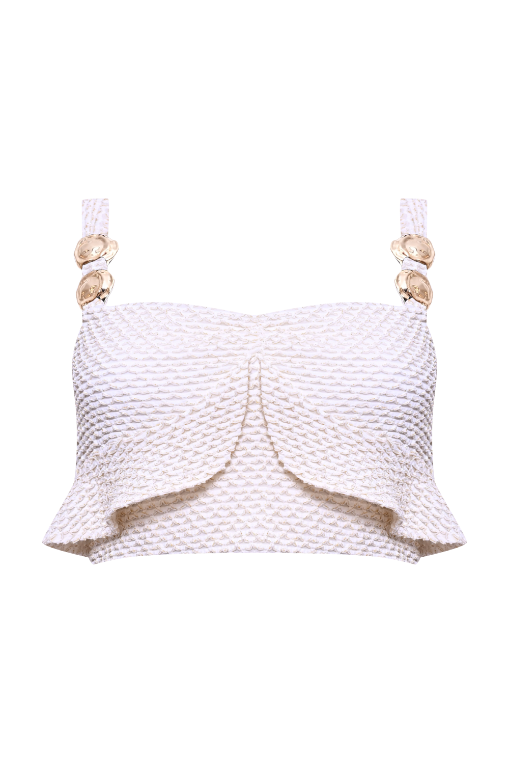 TOP MALHA GAVEA OFF WHITE