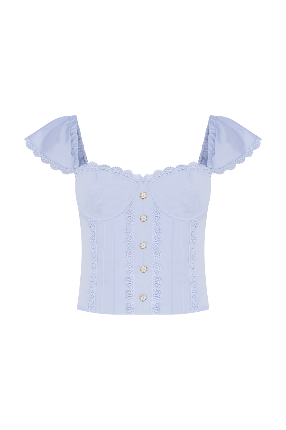 TOP TRICOLINE BRUMA AZUL CLARO