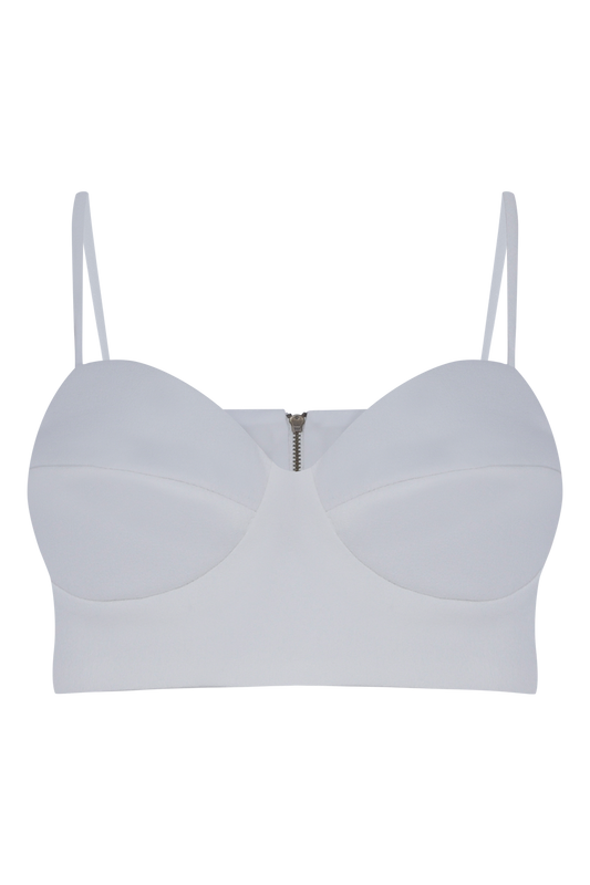 TOP DUAL CREPE OFF WHITE