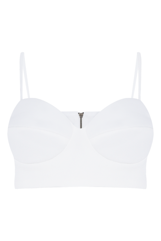 TOP DUAL CREPE OFF WHITE