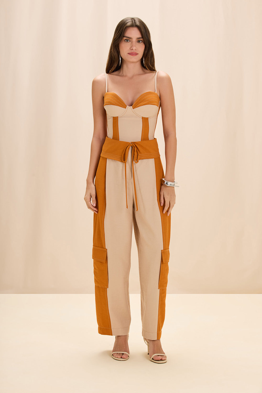 CALÇA TWILL SIENNA BEGE