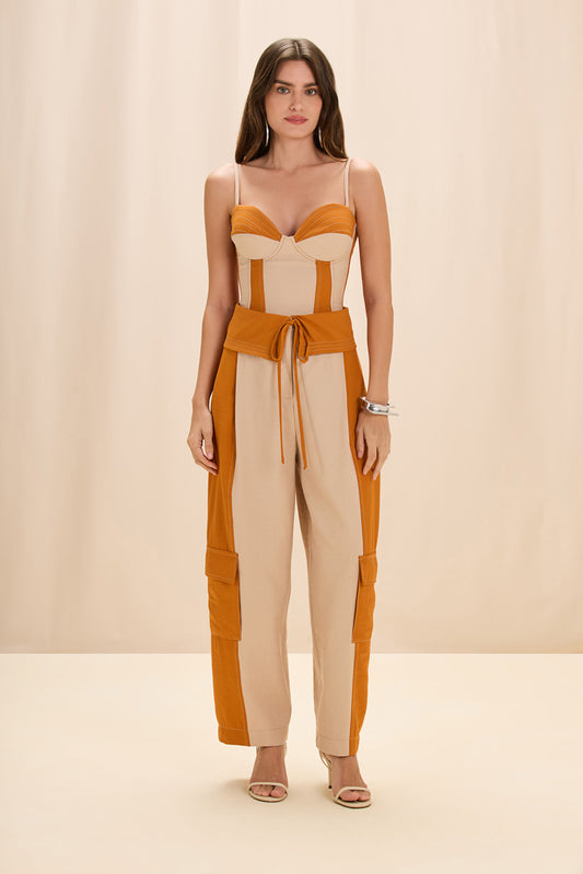 CALÇA TWILL SIENNA BEGE