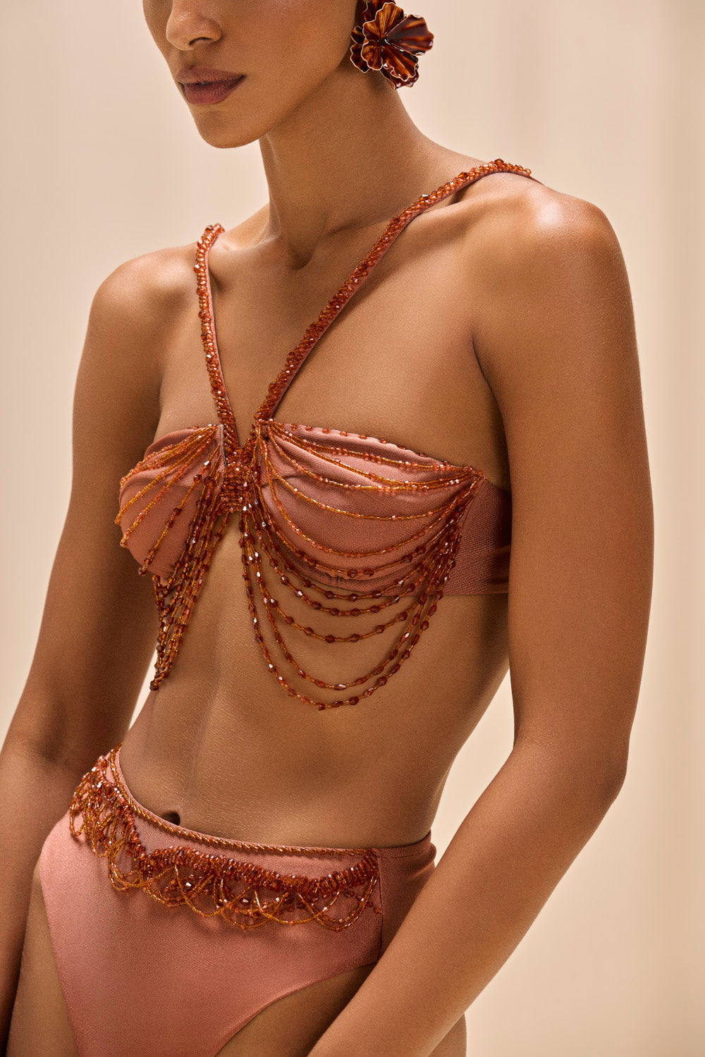 TOP DE BIQUINI GOLDEN DUNE LYCRA COBRE