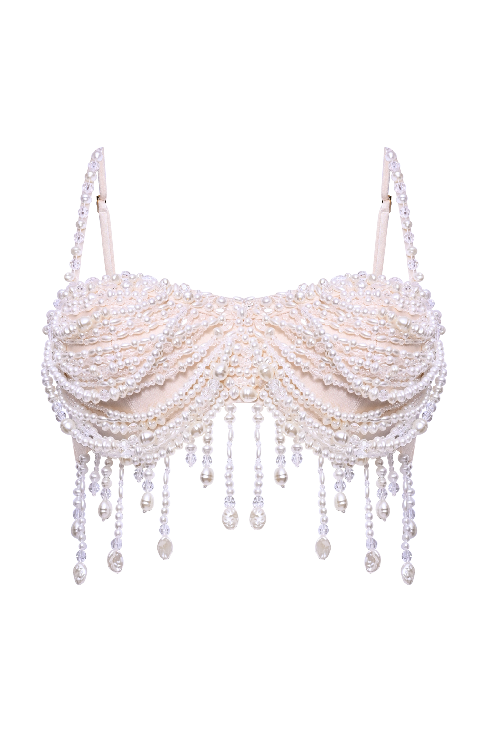 TOP PEARL DUST EMBROIDERY OFF WHITE
