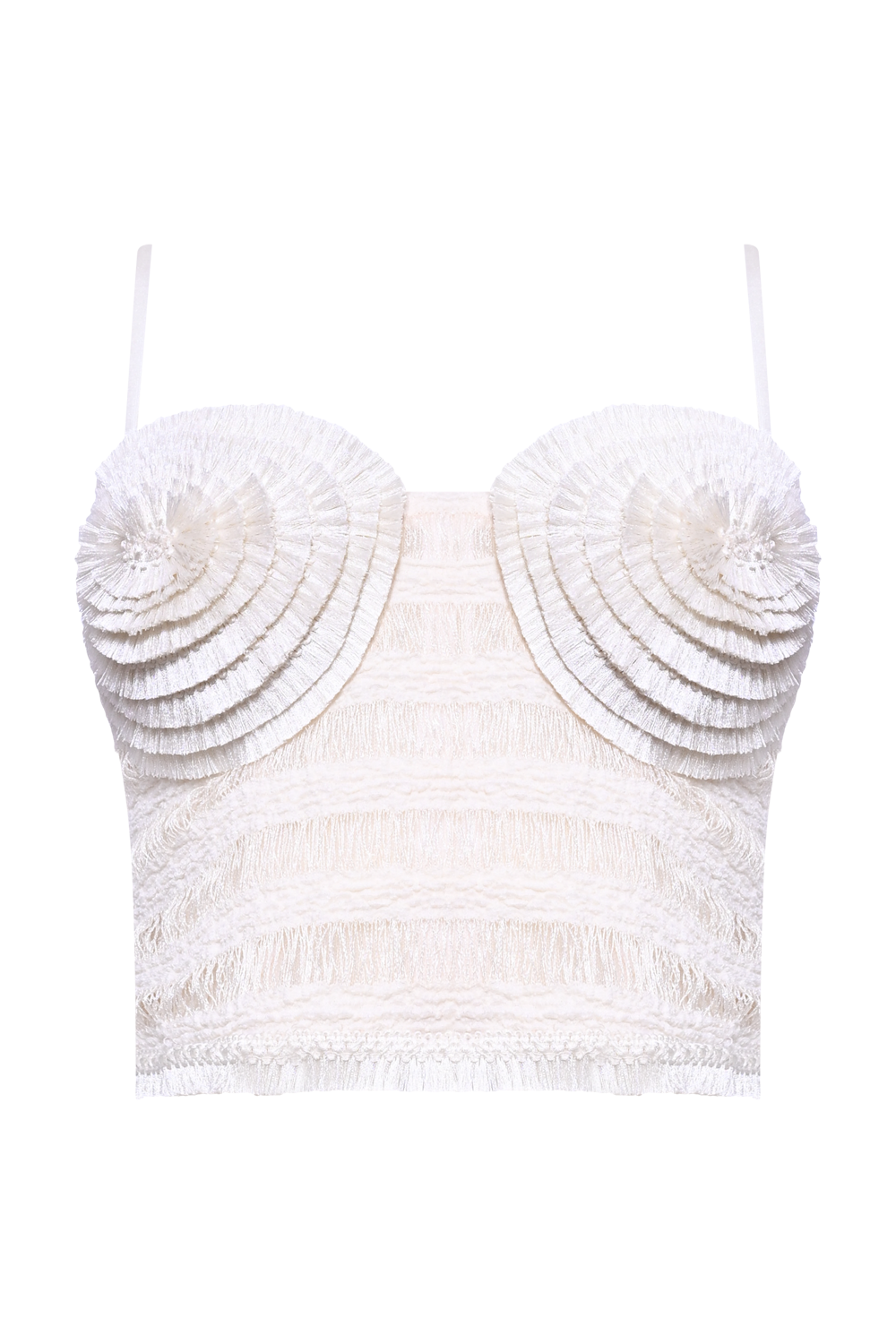TOP TELA CELESTE OFF WHITE