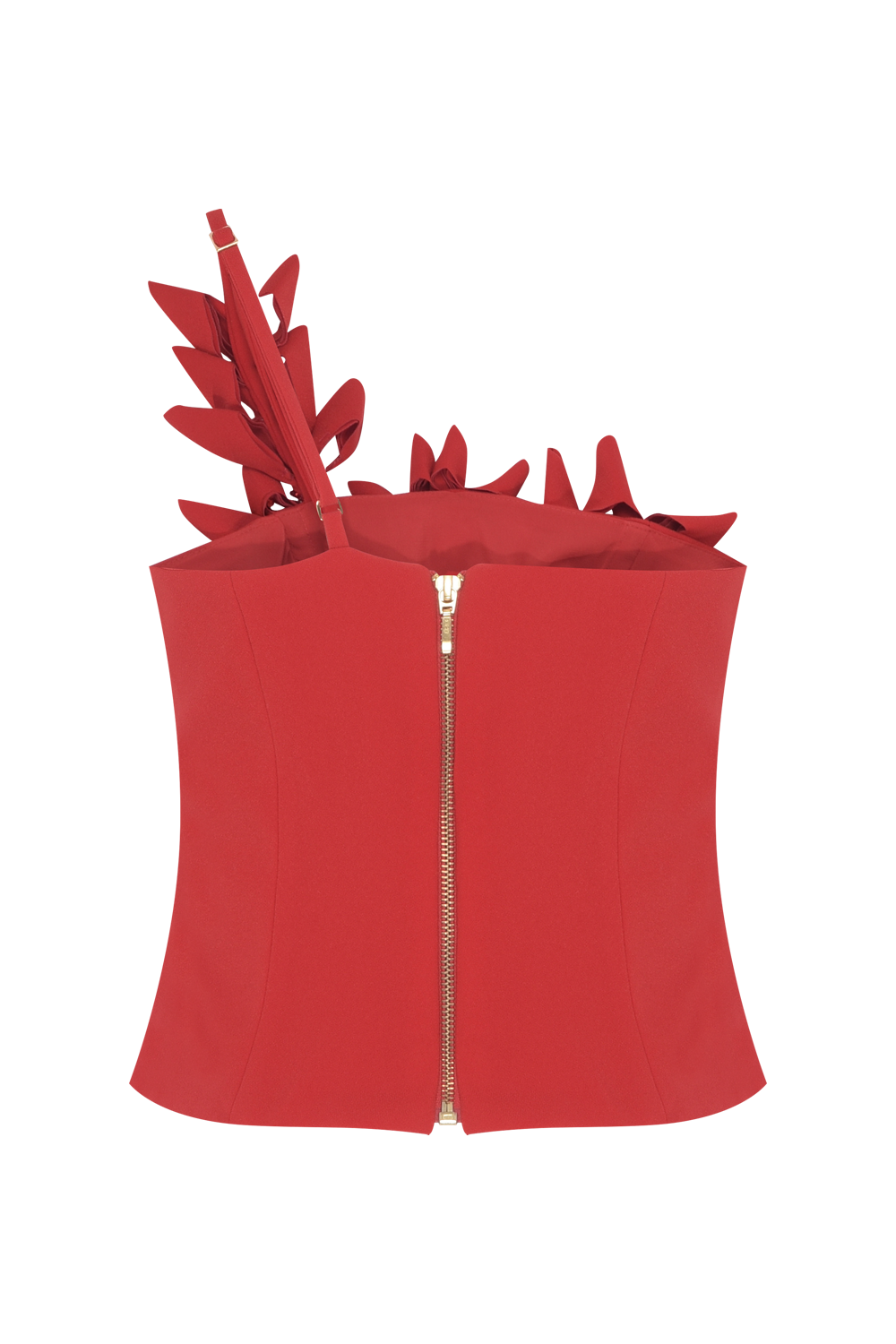 TOP CREPE DHALIA VERMELHO