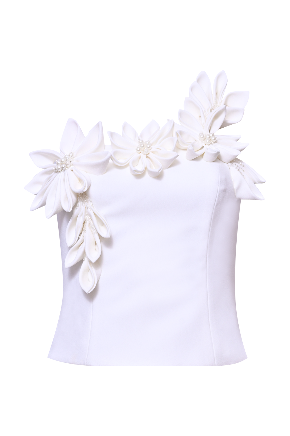 TOP CREPE DHALIA OFF WHITE