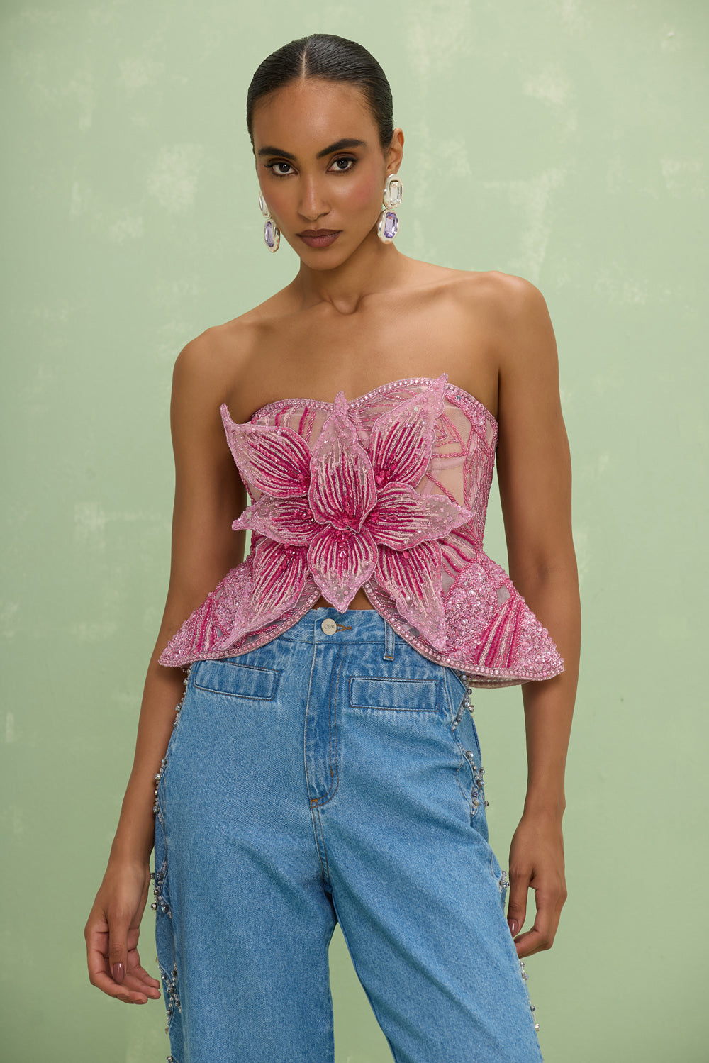 TOP AMELIA EMBROIDERY
 ROSA