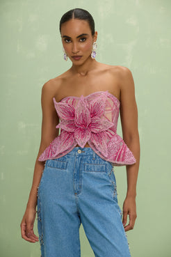 TOP AMELIA EMBROIDERY
 ROSA