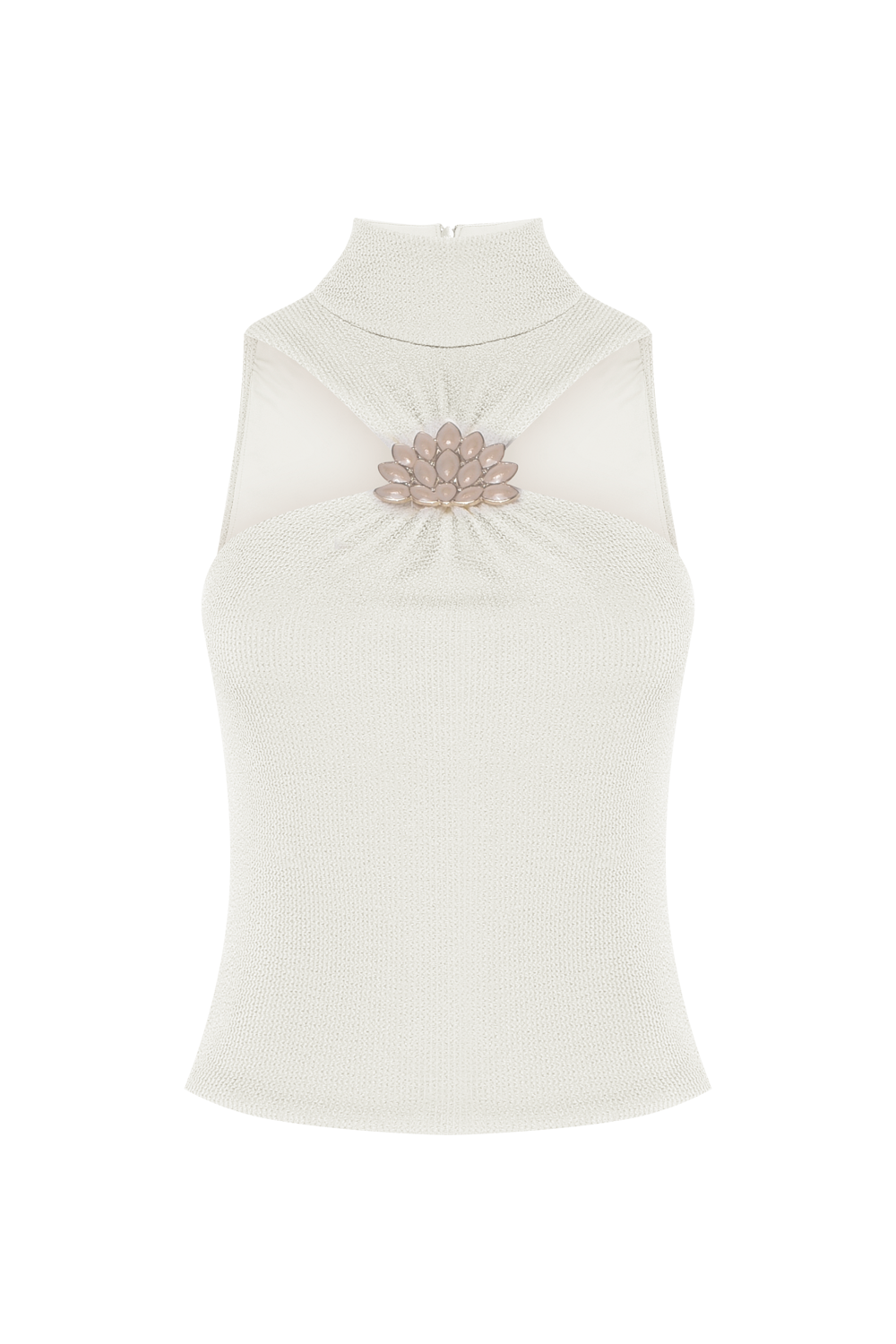 TOP MALHA HILDA OFF WHITE