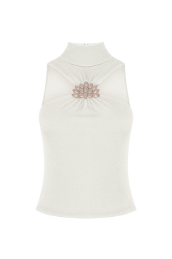 TOP MALHA HILDA OFF WHITE