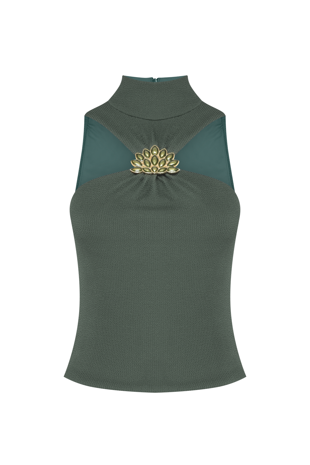 TOP MALHA HILDA VERDE ESCURO