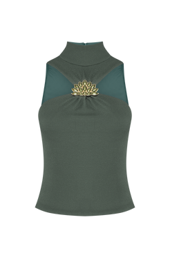TOP MALHA HILDA VERDE ESCURO