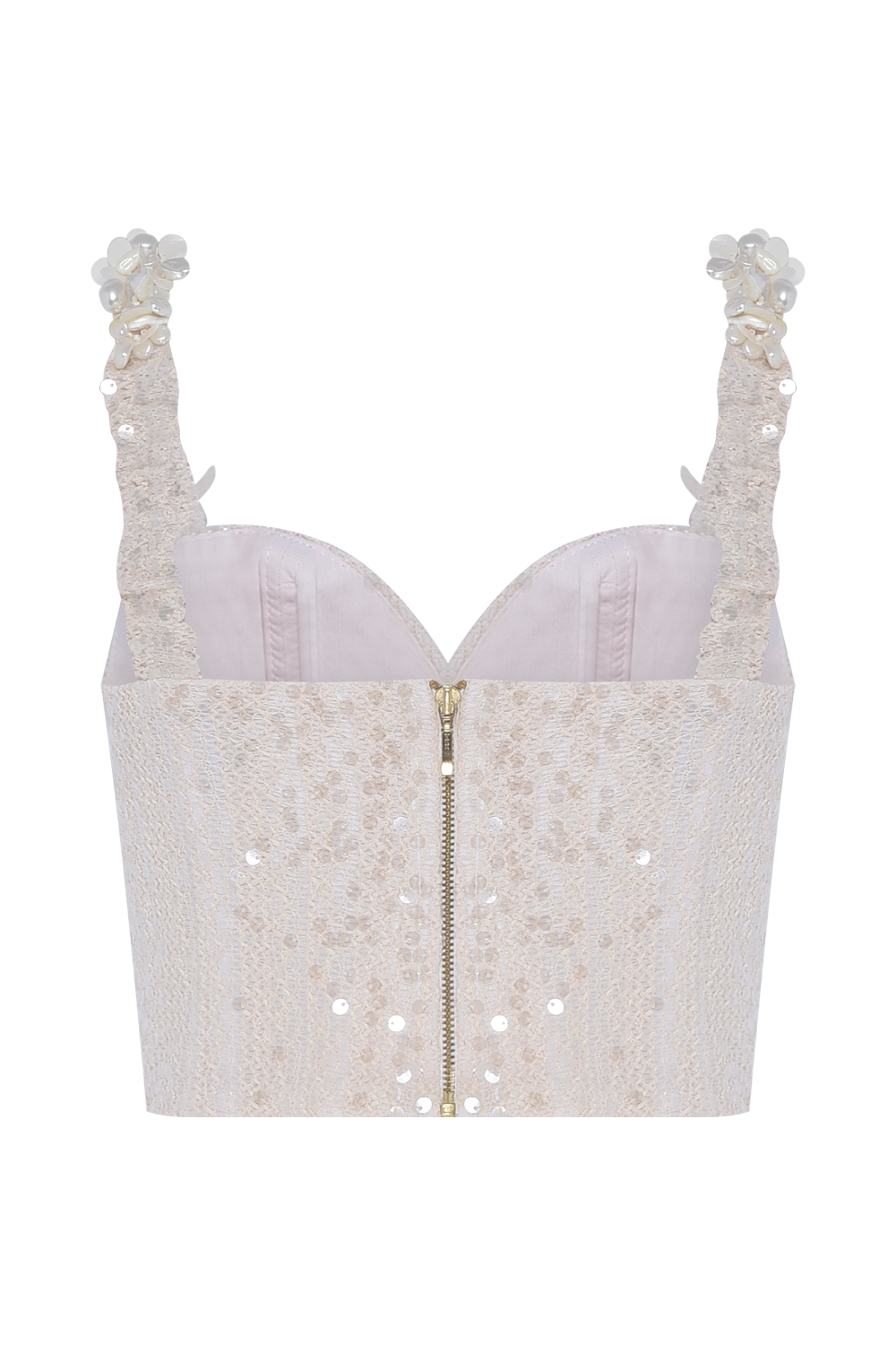 TOP IARA CROCHET BEGE