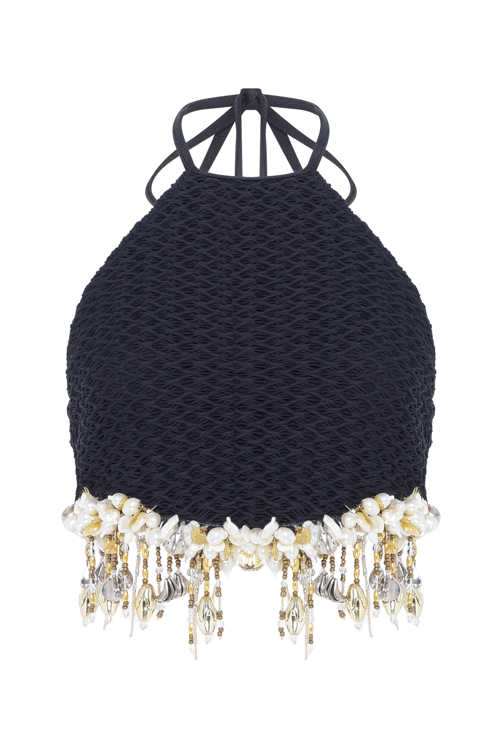 TOP FRIDA MACRAMÊ PRETO