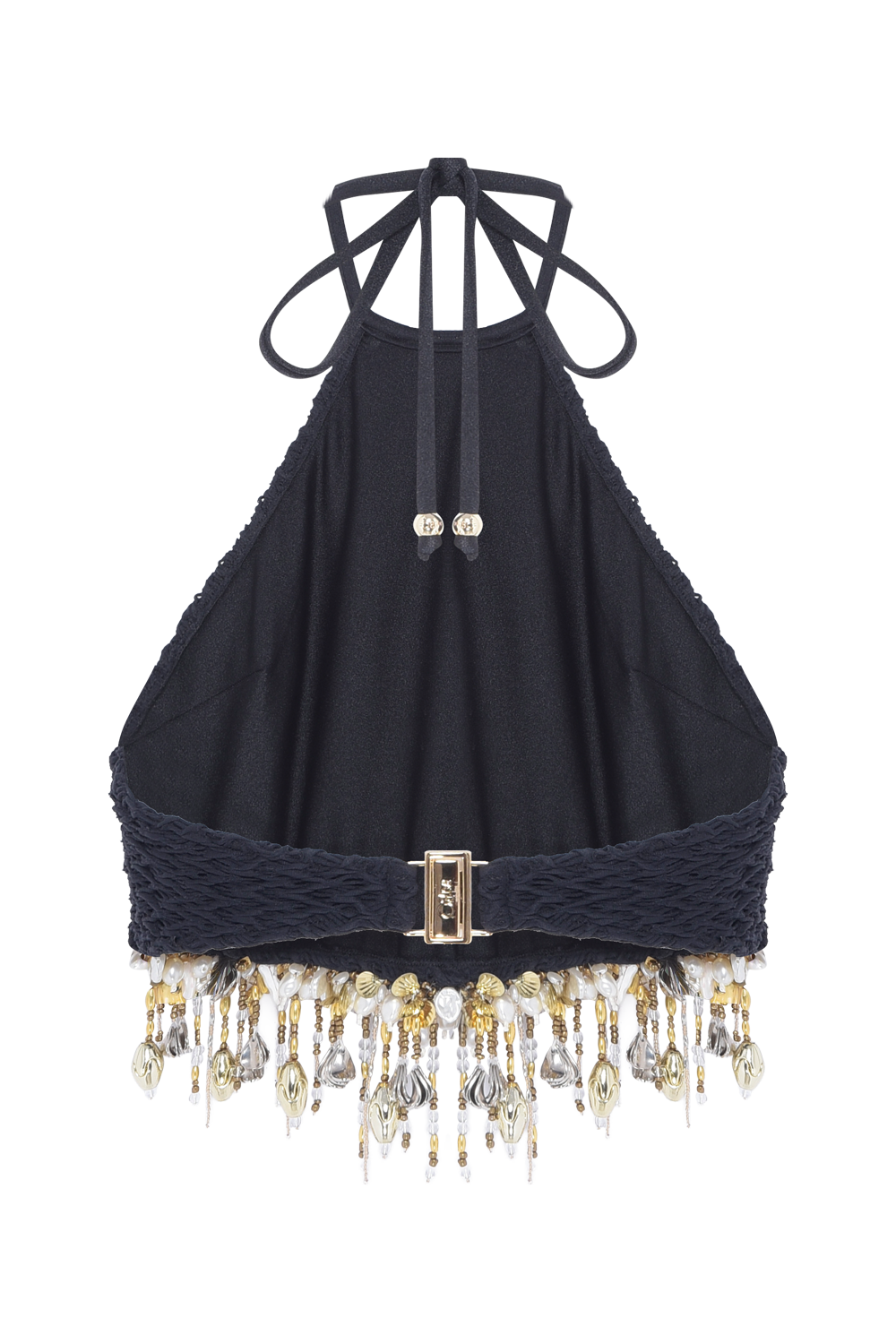 TOP FRIDA MACRAMÊ PRETO