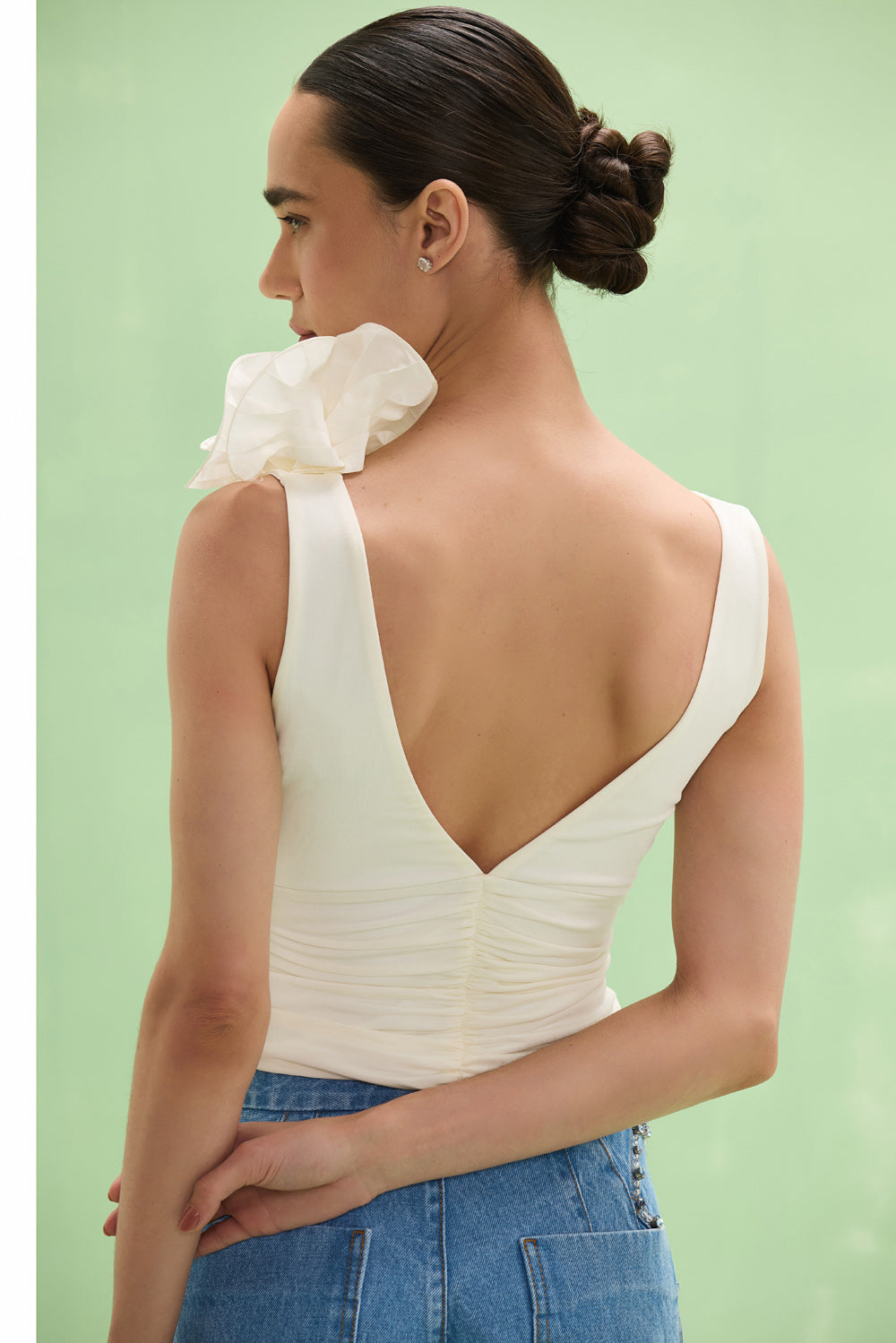 TOP JERSEY LEILA OFF WHITE
