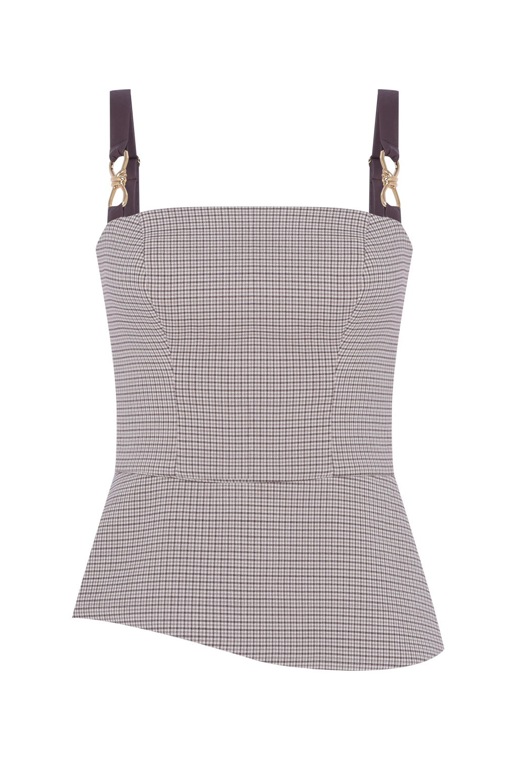 TOP TWEED ELSA MARROM