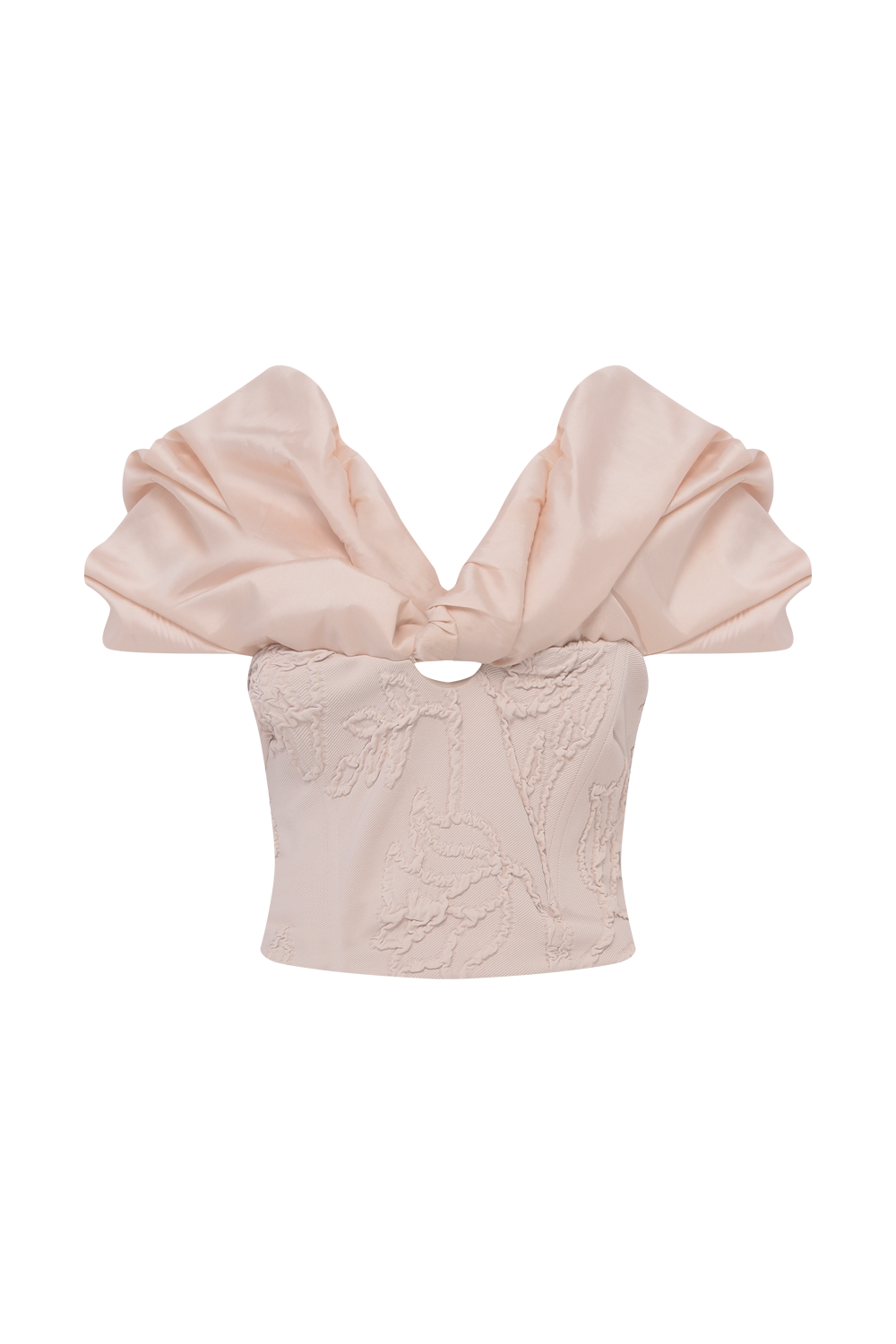 TOP JACQUARD HAZEL BEGE
