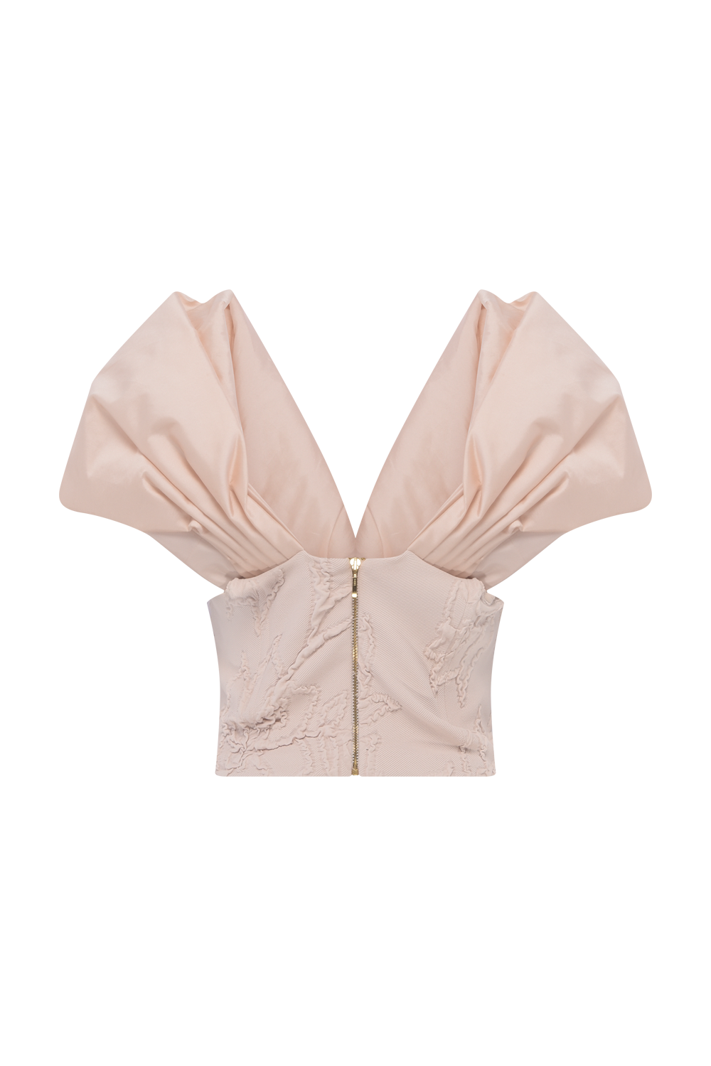 TOP JACQUARD HAZEL BEGE